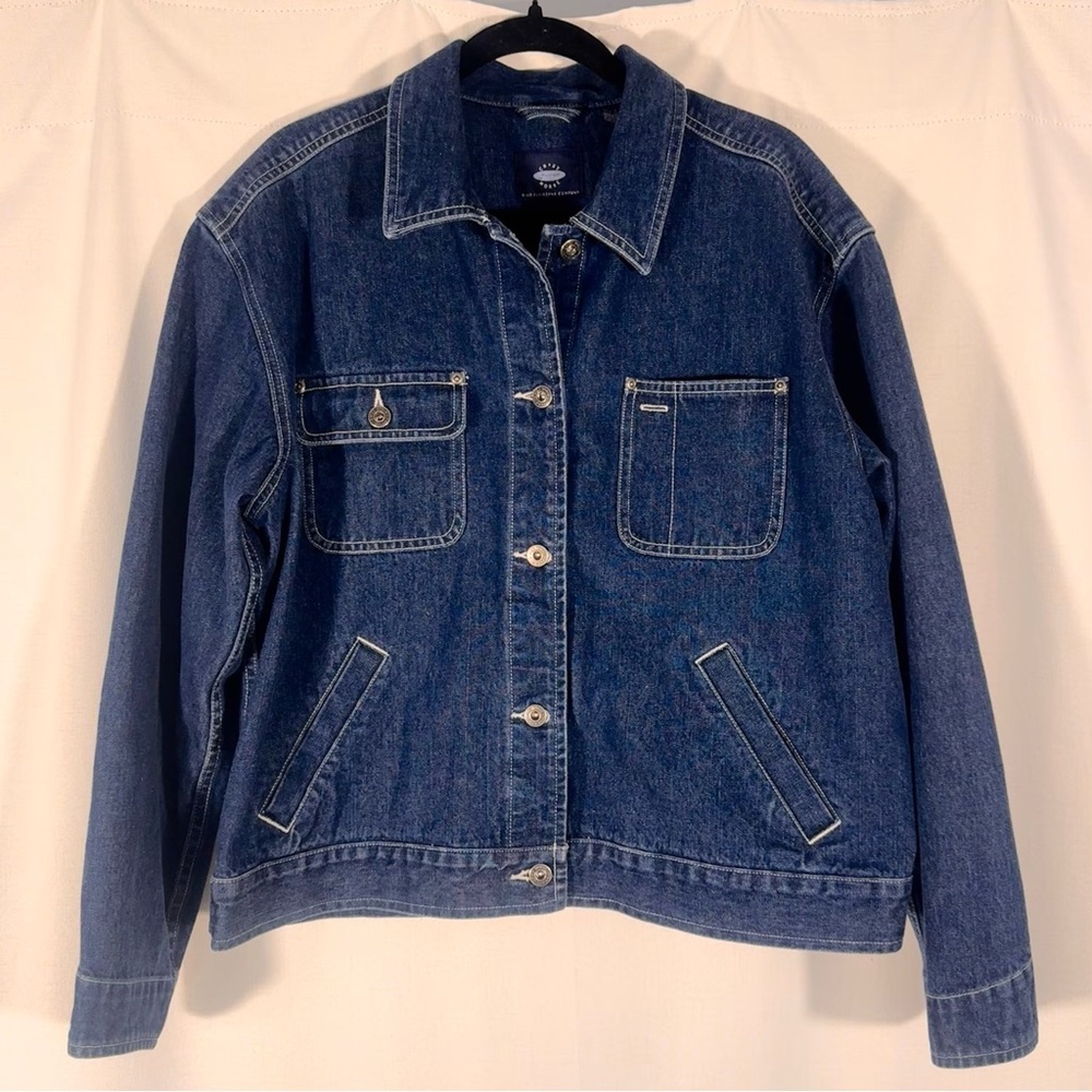 Vintage Crazy Horse Denim Utility Style Jacket